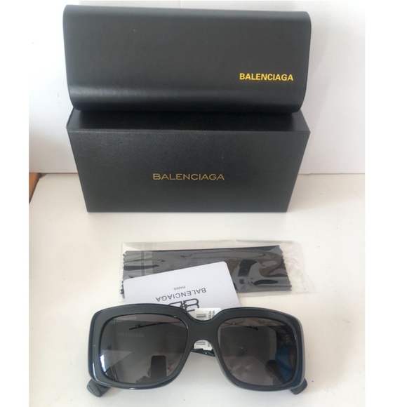 BALENCIAGA 56MM Rectangular Sunglasses